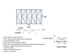 Aluminum Bifold Door 168"Wx96"H - OUT SWING FROM EXTERIOR VIEW image 1