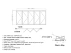 Aluminum Bifold Door 168"Wx80"H - OUT SWING FROM EXTERIOR VIEW image 1