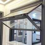 Aluminum Folding Up Window 60"Wx48"H - Black image