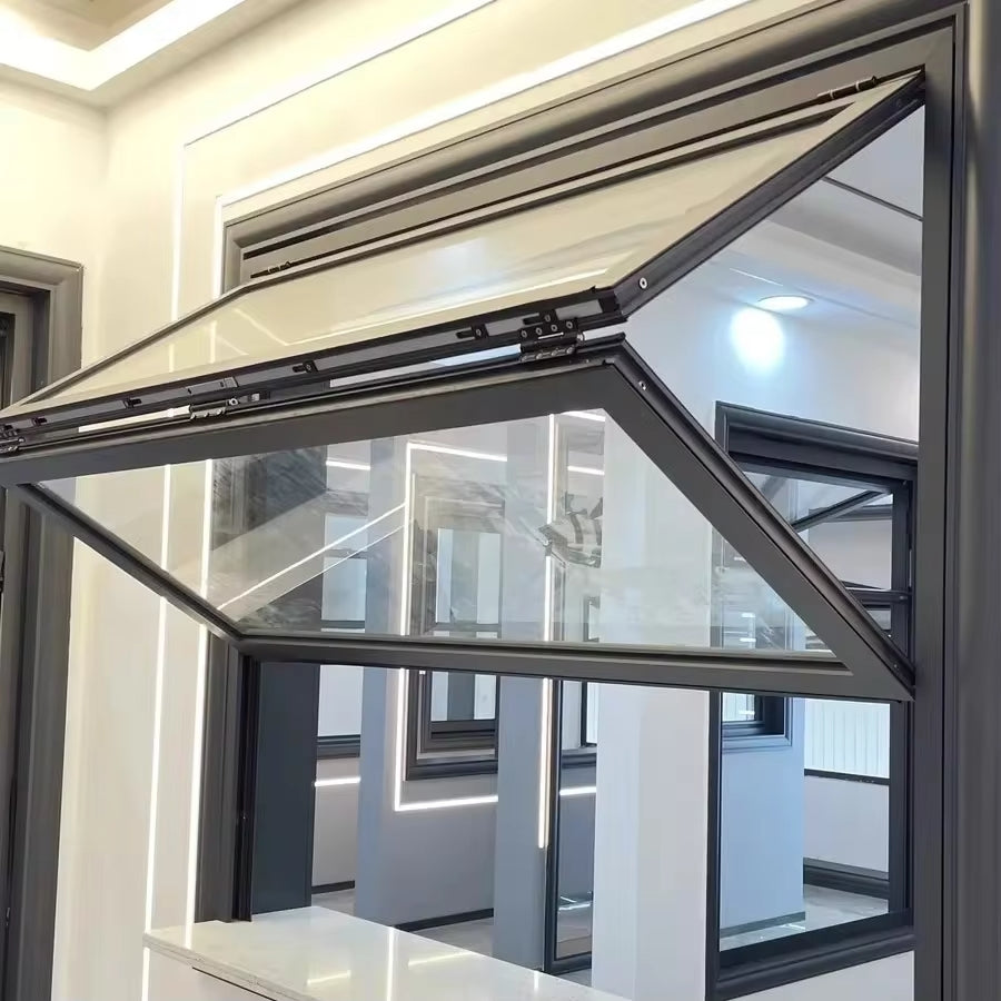 Aluminum Folding Up Window 60"Wx48"H - Black image