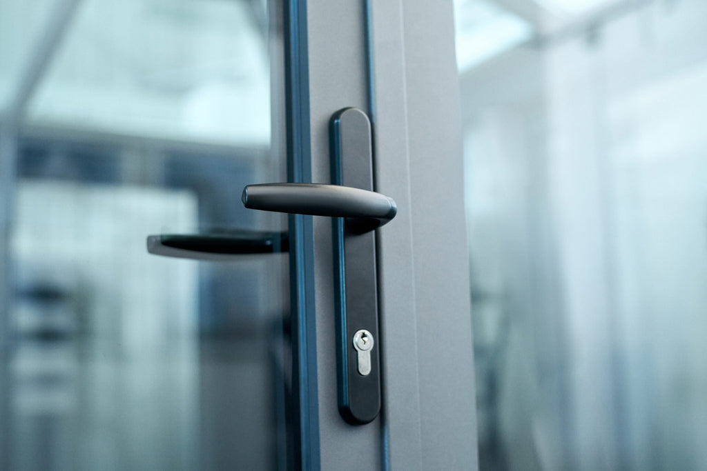 Aluminum Bifold Door 216"Wx80"H - OUT SWING FROM EXTERIOR VIEW image 8