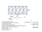 Aluminum Bifold Door 192"Wx80"H - OUT SWING FROM EXTERIOR VIEW image 5