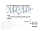 Aluminum Bifold Door 240"Wx80"H - OUT SWING FROM EXTERIOR VIEW image 8