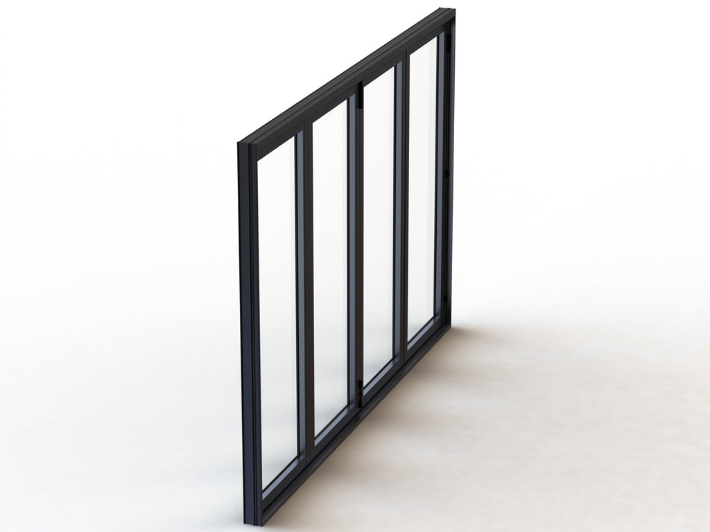 Aluminum Bifold Door 120"Wx96"H - OUT SWING FROM EXTERIOR VIEW image 12