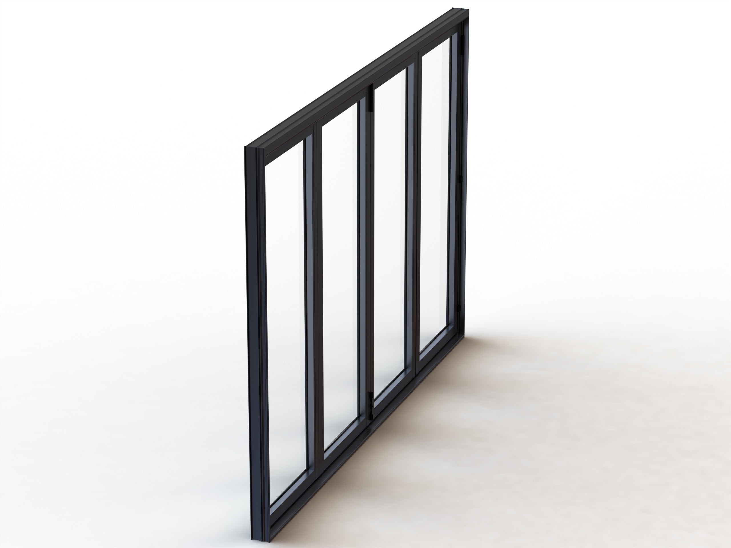 Aluminum Bifold Door 120"Wx96"H - OUT SWING FROM EXTERIOR VIEW image 12