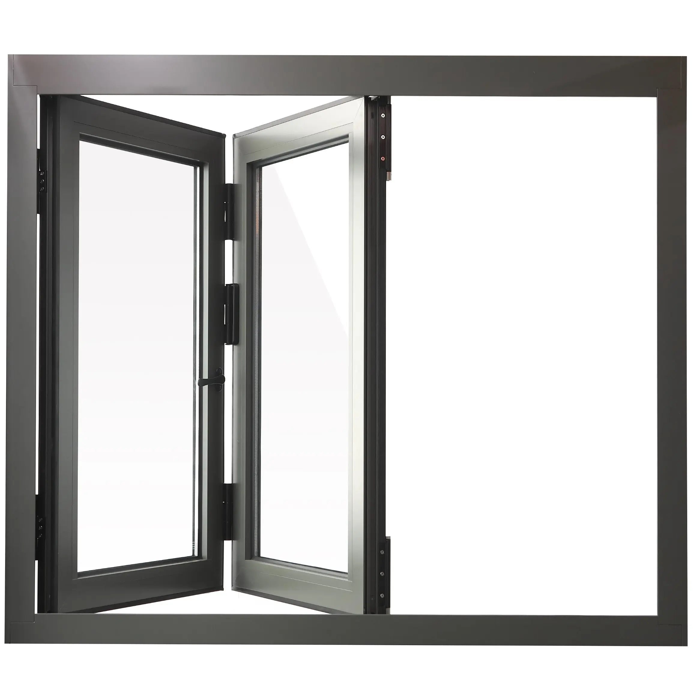 Gomez Doors Aluminum Bifold Window 60"Wx36"H - OUT SWING FROM EXTERIOR VIEW image 0