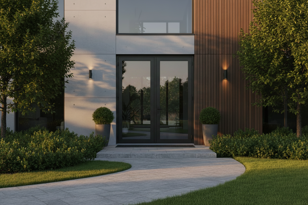 42"x96" Custom Energy-Efficient Aluminum French Door