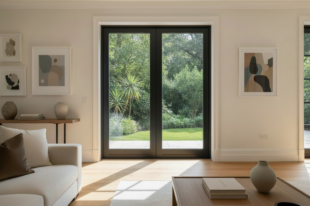 72"x80" Custom Energy-Efficient Aluminum French Door