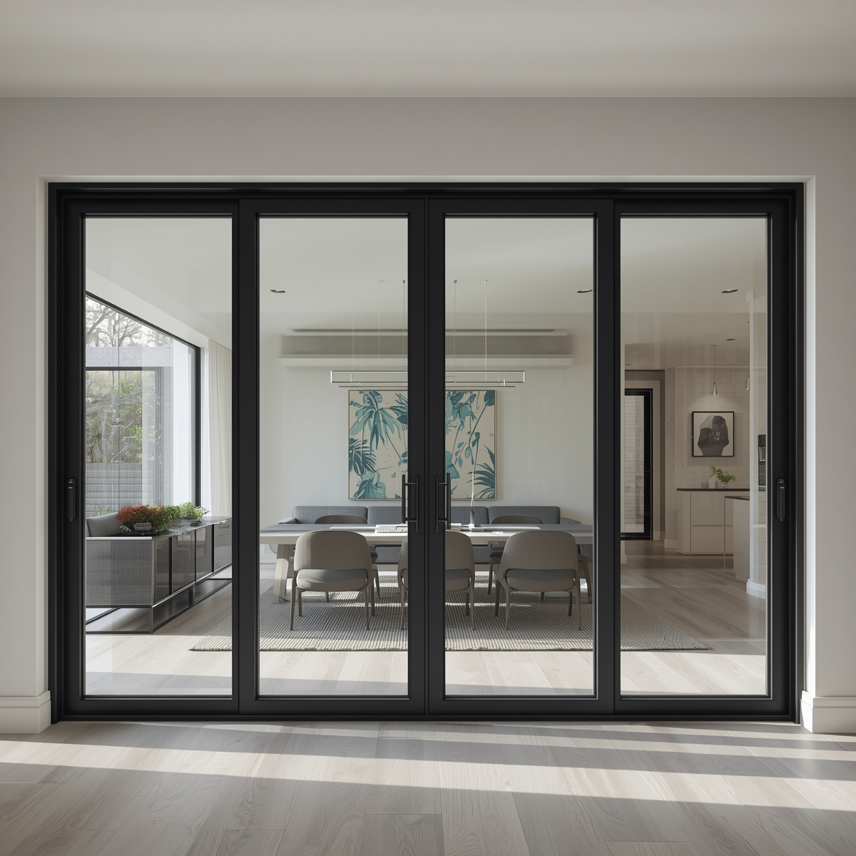 192x 80 Custom Energy Efficient Aluminum Bifold Door