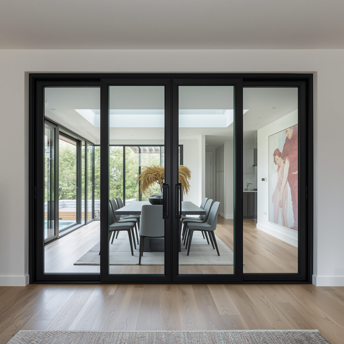 168x80 Custom Energy Efficient Aluminum Bifold Door
