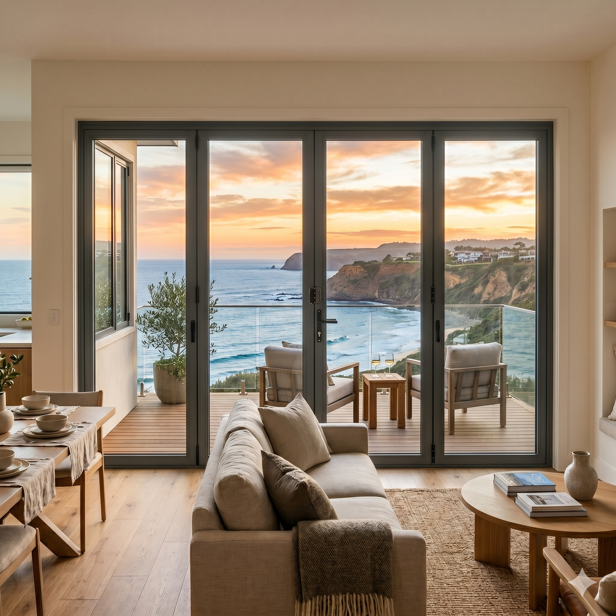 240x96 Custom Energy Efficient Aluminum Bifold Door