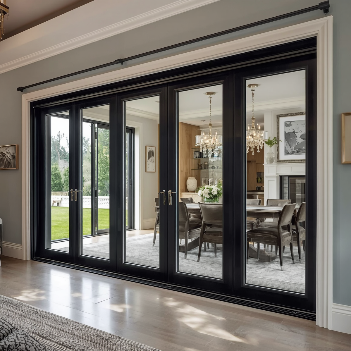 168x80 Custom Energy Efficient Aluminum Bifold Door