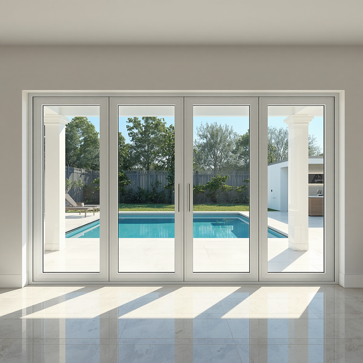 120x80 Custom Energy Efficient Aluminum Bifold Door
