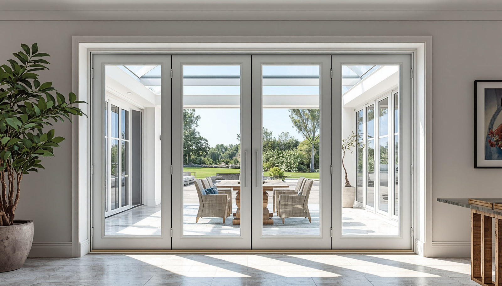 120x96 Custom Energy Efficient Aluminum Bifold Door