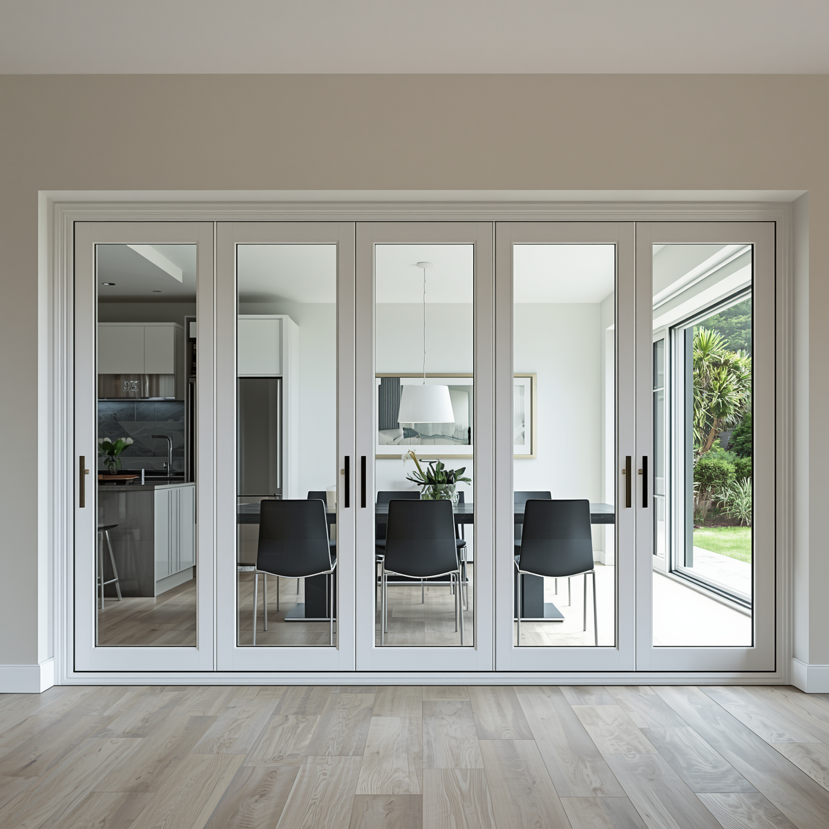 192x 80 Custom Energy Efficient Aluminum Bifold Door