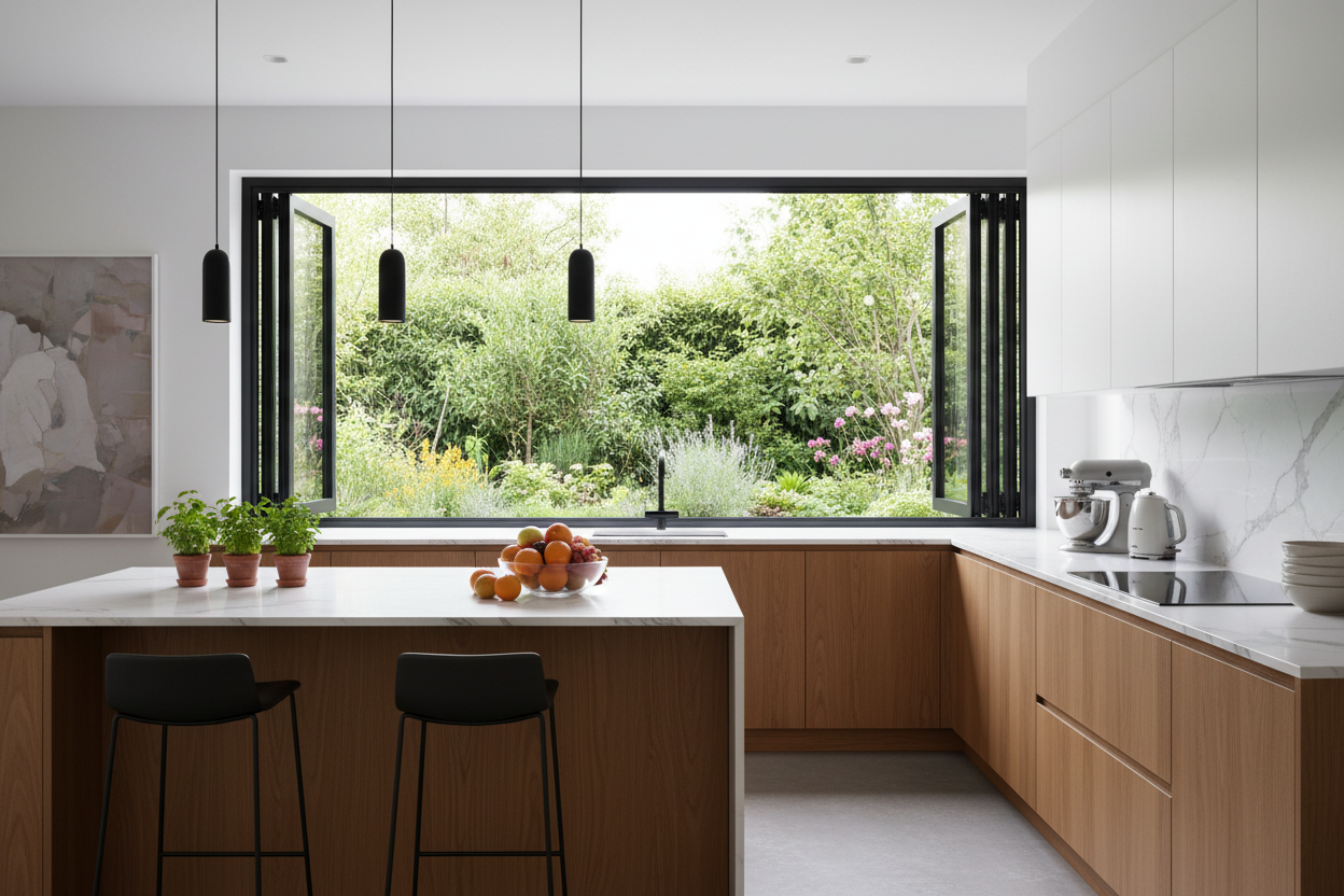 60x48 Custom Energy Efficient Aluminum Bifold Window