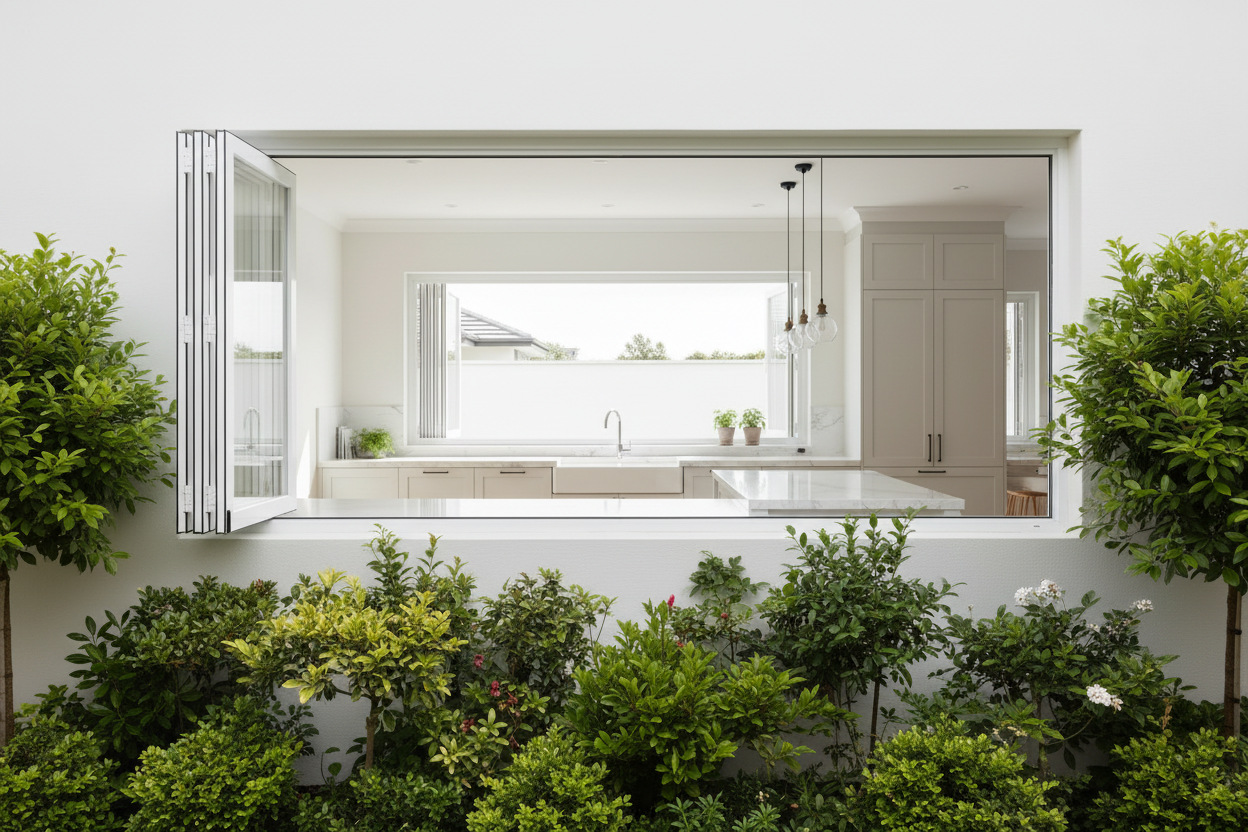 36"x36" Custom Energy-Efficient Aluminum Bifold Window
