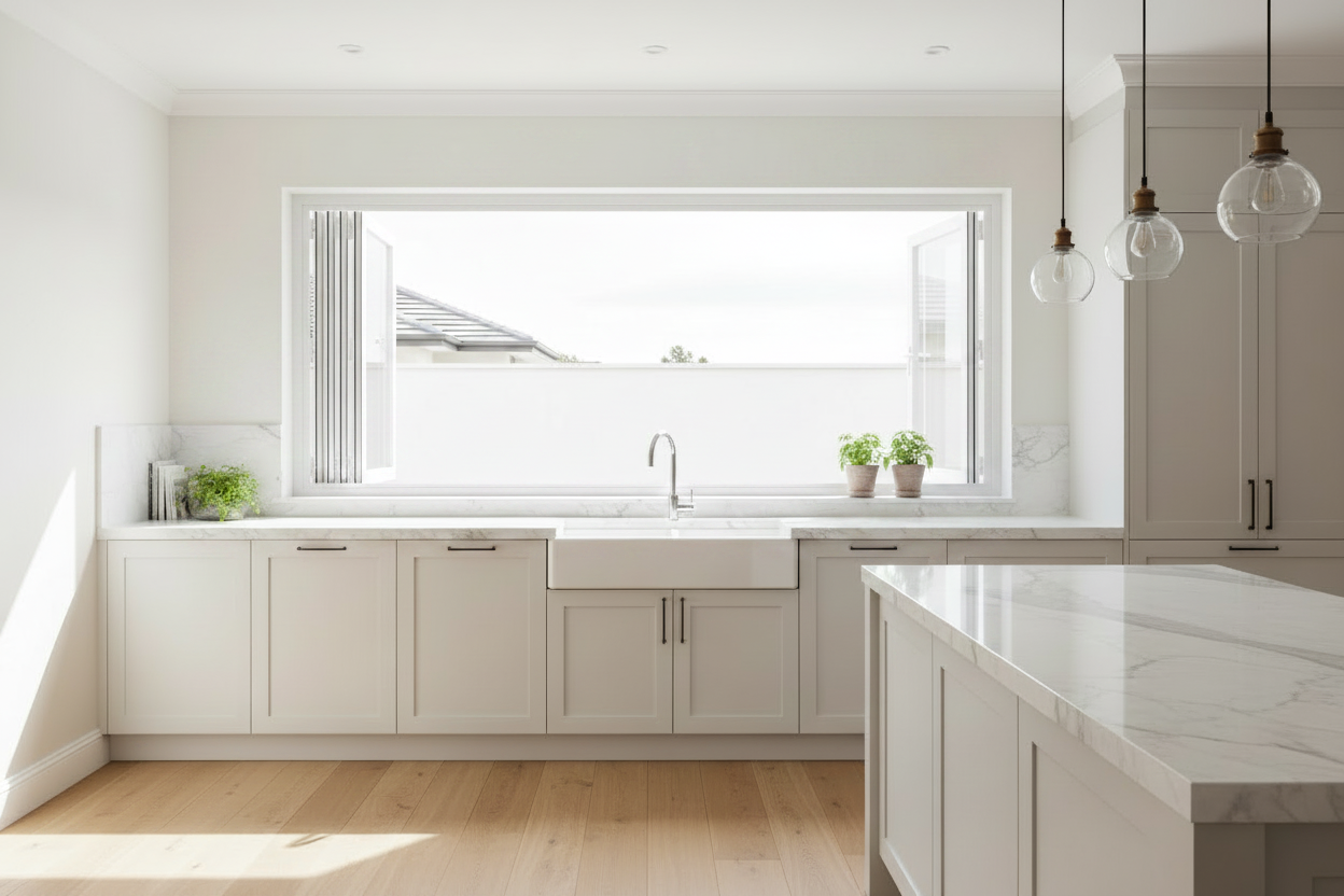 36"x48" Custom Energy-Efficient Aluminum Bifold Window