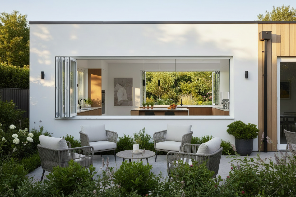 36"x36" Custom Energy-Efficient Aluminum Bifold Window