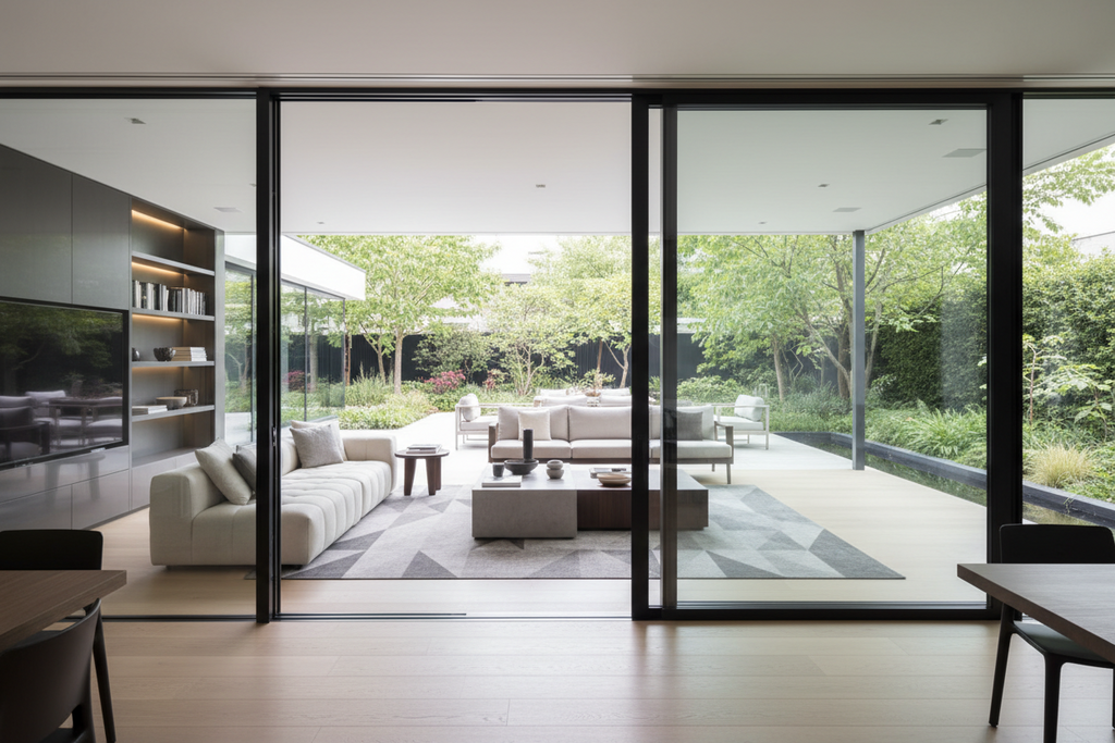 108x80 Custom Energy Efficient Aluminum Sliding Doors