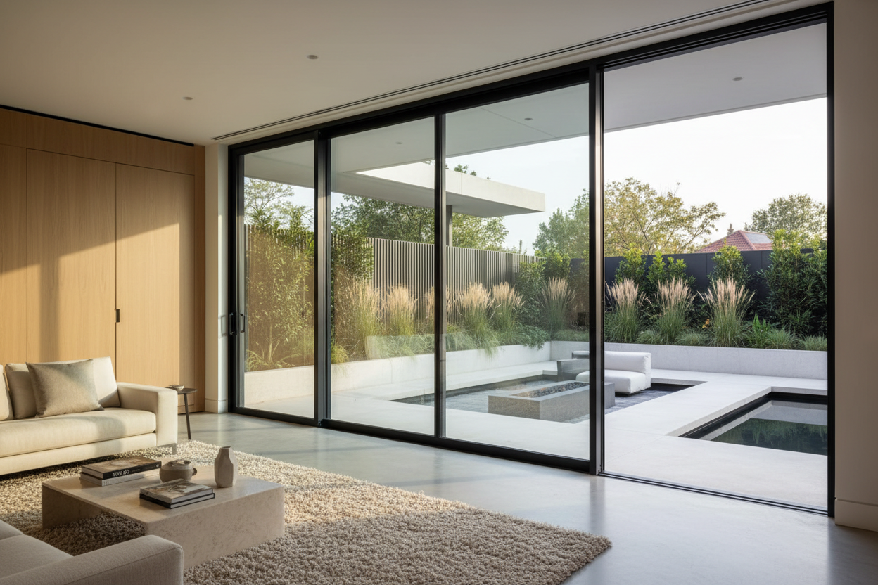 192x96 Custom Energy-Efficient Aluminum Sliding Doors