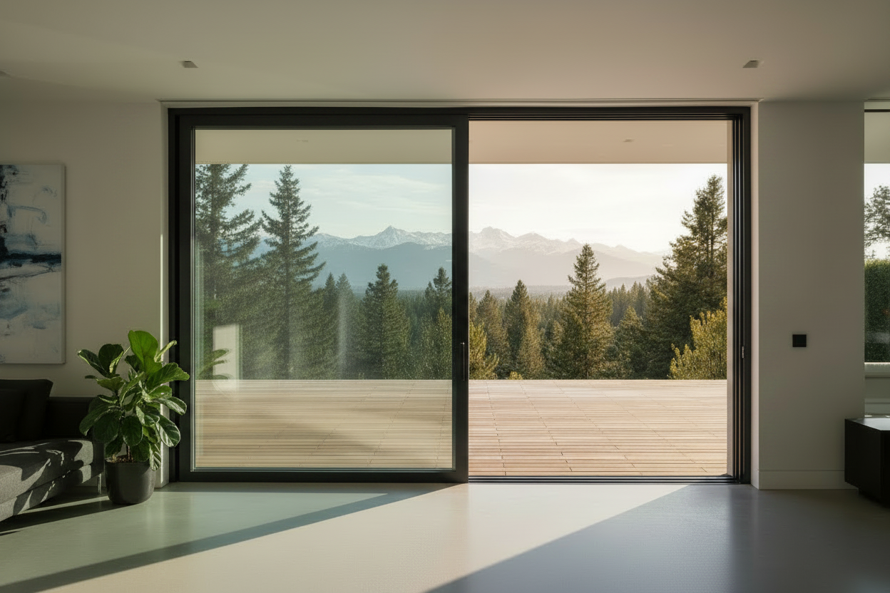 96"x96" Custom Energy Efficient Aluminum Sliding Doors