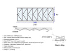 Aluminum Bifold Door 216"Wx80"H - OUT SWING FROM EXTERIOR VIEW image 18
