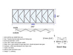Aluminum Bifold Door 240"Wx80"H - OUT SWING FROM EXTERIOR VIEW image 12